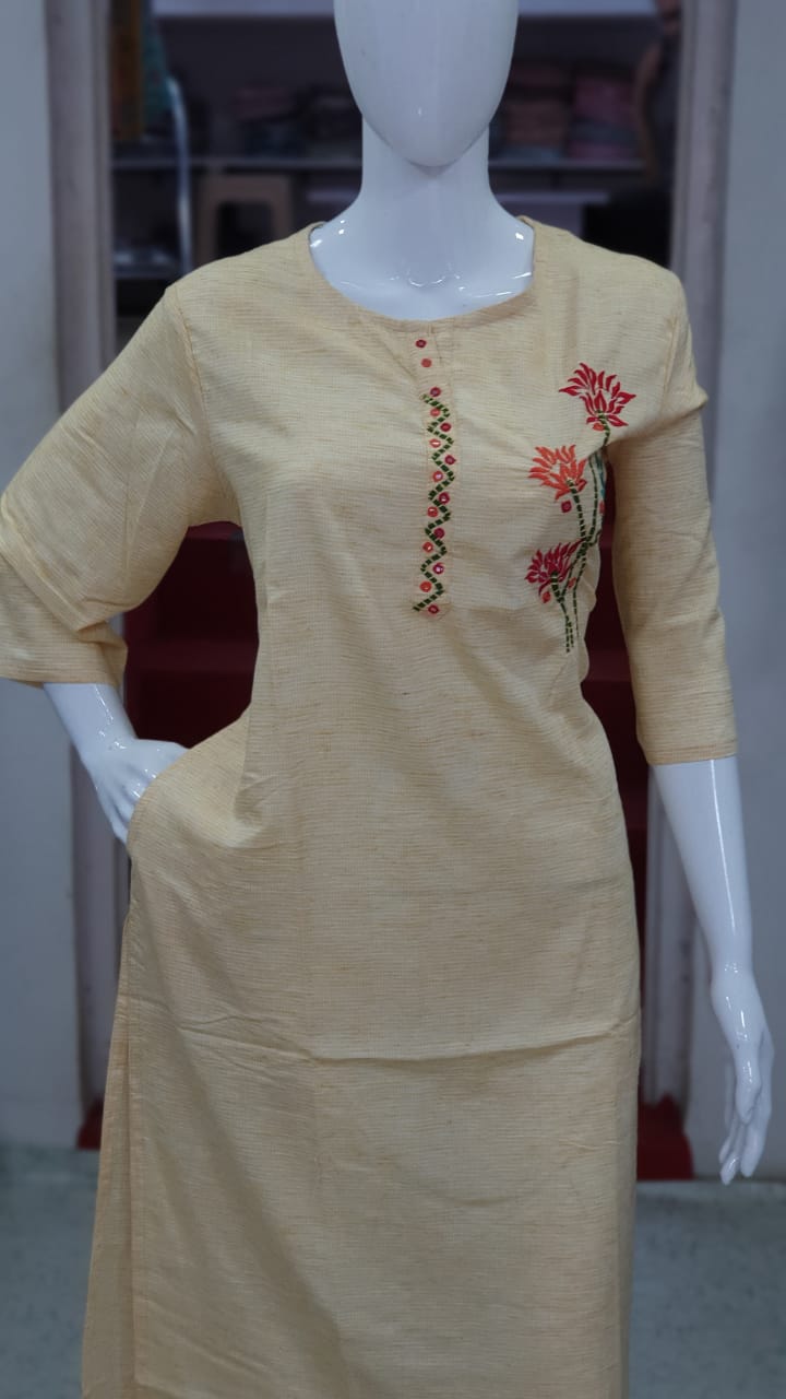 Ff Dilbar Regular Wear Wholesale Cotton Kurti Catalog